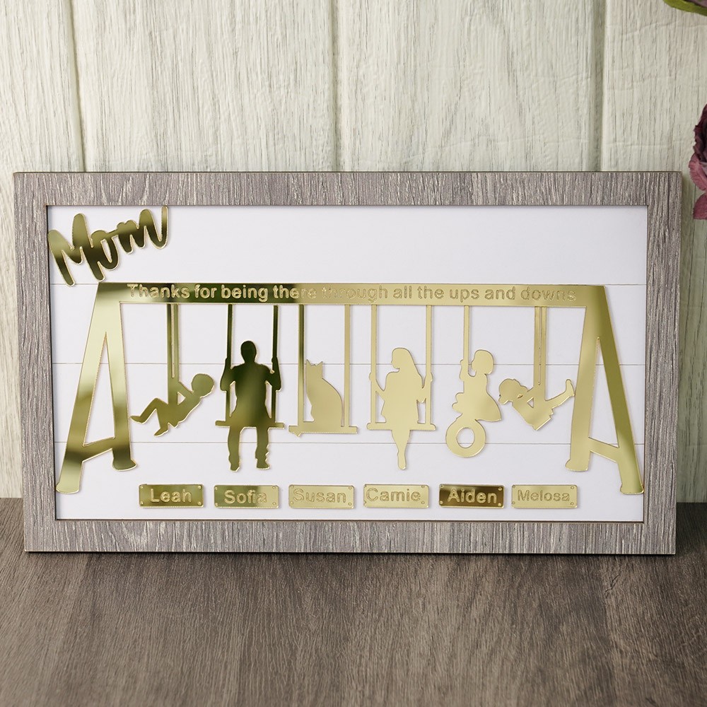 Personalized Swing Set Sign For Mother's Day Gift