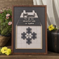 New Arrival - Mom You Are The Piece That Holds Us Together Wooden Puzzle Piece